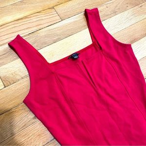 GUESS Red Bodysuit Square Neckline Size XS Small Tank Top